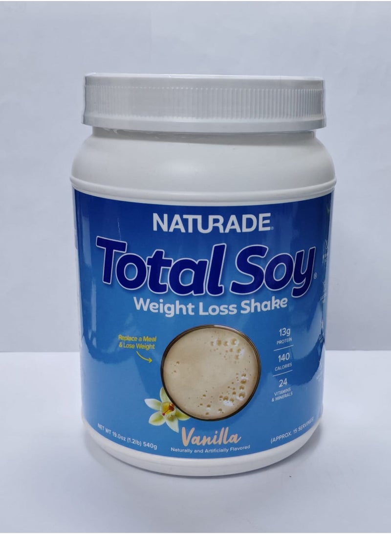 مخفوق الصويا الكامل لفقدان الوزن بنكهة الفانيليا 1.2 رطل (540 غرام)